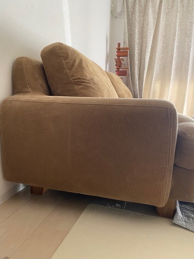 最終価格ウニコ　オットマン付き　3人掛けソファ
