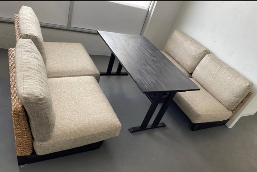 ソファーダイニング　美品　4人掛け