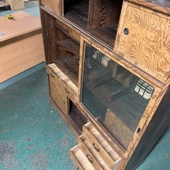 ⚠️美品⚠️昭和レトロ飾り棚茶箪笥の画像