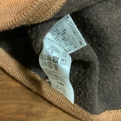 EDIFICE ブラウン クルーネックセーター　サイズM  身幅51、総丈66、袖丈56センチの画像