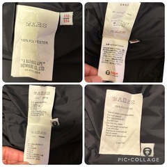 ★希少・美品★AAPE BY BAPE APUNVS ナイロンプルオーバー 黒カモの画像