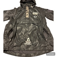 ★希少・美品★AAPE BY BAPE APUNVS ナイロンプルオーバー 黒カモの画像