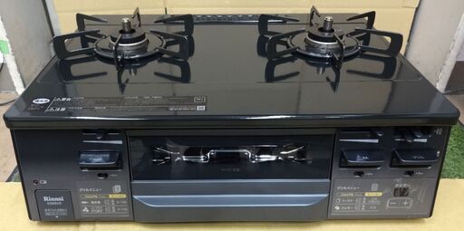 エイブイ：Rinnai ガステーブル KG66VGL 都市ガス用 左強火力 (ココットプレート付) 2022年製