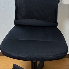 メッシュのオフィスチェア（ブラック）の画像