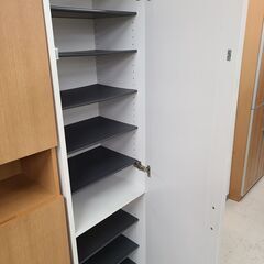 J1608　【リユースのサカイ柏店】　シューズボックス　ホワイト　クリーニング済みの画像