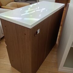 ★ジモティ割あり★  レンジ台 ブラウン H86×D43×W100 クリーニング済み TK6824の画像