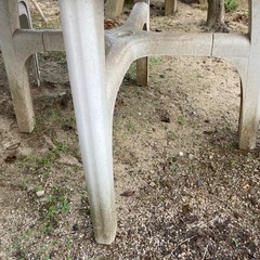 ガーデン用　円卓　椅子2脚 現状渡し　引き取りげんて限定の画像