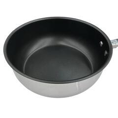 186000 新品未使用 MEYER メイヤー フライパン マキシムSS蓋付 ディープパン 24cm シルバー [251002HM130162]の画像