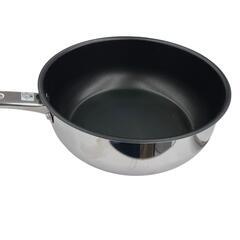 186000 新品未使用 MEYER メイヤー フライパン マキシムSS蓋付 ディープパン 24cm シルバー [251002HM130162]の画像