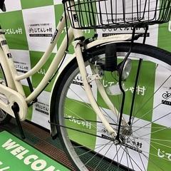 【No.17】当店最安の中古自転車‼︎後タイヤを新品に交換して整備済みです‼︎の画像