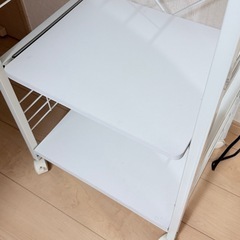 【美品】スライド付きレンジ台　キッチンワゴンの画像