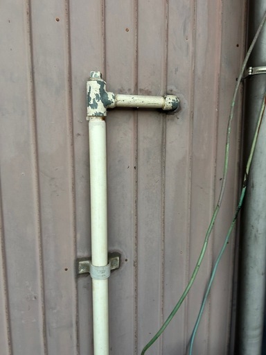都市ガス給湯器　配管工事