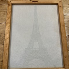 エッフェル塔 モノクロキャンバスアートの画像