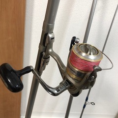 釣竿とリールセットの画像