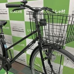 【No.25】超美品‼︎前後タイヤ新品に交換して整備済み‼︎人気のシティタイプ自転車/ブラックの画像
