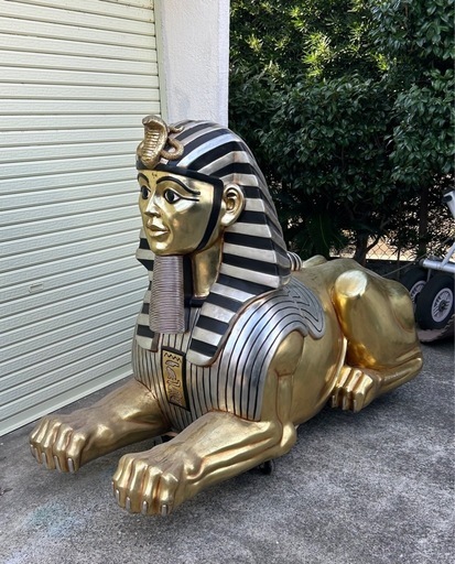 スフィンクス像（全長190cm）／イベント・店舗ディスプレイ用／軽トラ推奨【館山周辺】