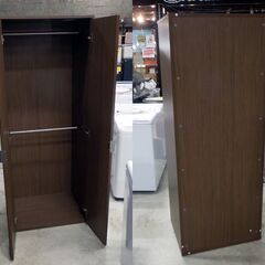 ニトリ ワードローブ カストル 扉全面ミラー 幅70cm 高さ182cm キャスター付き 衣類収納 クローゼット  札幌市東区 新道東店の画像