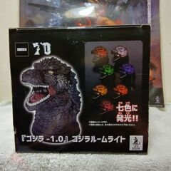 ゴジラ70周年歴代ポスター　ゴジラVSメカゴジラ＆ゴジラ1.0、7色に光るルームライトの画像
