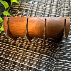 バンブー木製キャンドルホルダーの画像