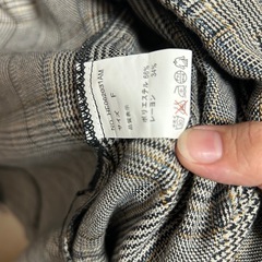 Heather チェックコートの画像