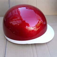 美品！ツバ付き　ヘルメット（ワインレッド）中古品◆彦根市～の画像