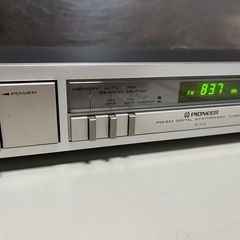 Pioneer パイオニア FM/AM デジタル シンセサイズド チューナー STEREO TUNER model: F-Y7 取説付属 動作確認済 中古品 ③の画像