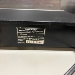 Pioneer パイオニア FM/AM デジタル シンセサイズド チューナー STEREO TUNER model: F-Y7 取説付属 動作確認済 中古品 ③の画像