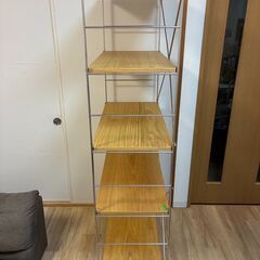 🌟無印良品🌟 ステンレスユニットシェルフ‼️ オーク材 棚セット ワイド大
