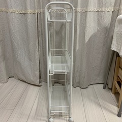 アテーナライフすきまワゴン３段　ホワイトの画像