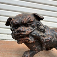 骨董★ 金属製 唐獅子 の画像