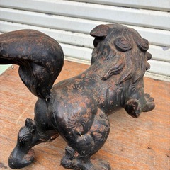 骨董★ 金属製 唐獅子 の画像