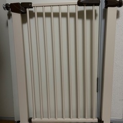 【RAKU】 ベビーゲート 3.5cm柵間隔  穴開け不要 突っ張りタイプ ペットゲート ドア付き 扉自動開閉 前後90度開閉 拡張フレーム付き 高さ76cm(76.5~86cm（高さ76cm）)の画像