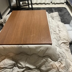 【冬支度セット】こたつテーブル＋掛け布団セット の画像