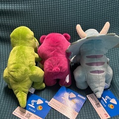 タグ付きトイ.ストーリー ひっかけぬいぐるみ3体の画像