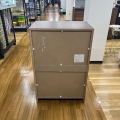 4段チェスト ナチュラル×ブラウン のご紹介です！の画像