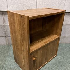 木製 2段 カラーボックス 本棚 幅48cm×奥行30cm×高さ60cm の画像