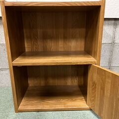 木製 2段 カラーボックス 本棚 幅48cm×奥行30cm×高さ60cm の画像