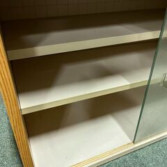 木製 3段 食器棚 飾り棚 収納棚 昭和レトロ 幅60cm×奥行30cm×高さ45cmの画像