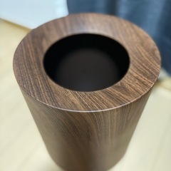 ideaco TUBELOR WOOD ごみ箱 ダークウッド ふくろをかくせる袋を隠せるの画像