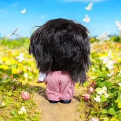 (中古)昭和レトロ アイ・ドール ソフビ人形の画像