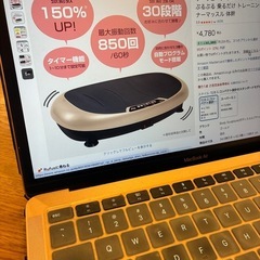 ボディスカルプチャー　振動マシン　マット付きの画像