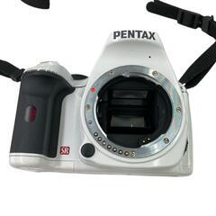 186000 ジャンク品 PENTAX ペンタックス 箱付き K-x PENTAX-DA18-55mm 本体 レンズ付き  ホワイト [0000000002269]の画像