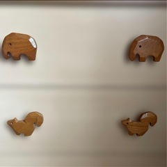 美品 ベビー＆キッズチェスト アニマル たんす こども用箪笥の画像