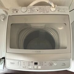 【美品】洗濯機/7kg/AQUA/縦型の画像