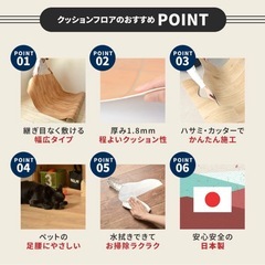 壁紙や本舗　フロアシート　タイル調、木目調セットの画像