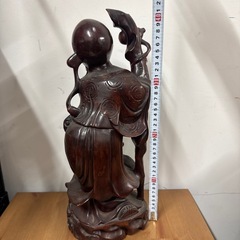 木彫 彫刻 仙人 置物 オブジェの画像