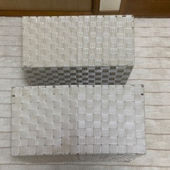 USED★収納ケース インナーケース バスケットケース 2個の画像