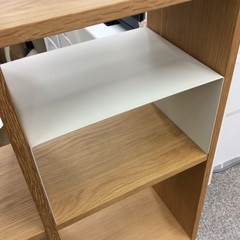 【コの字棚付き】スタッキングシェルフ　無印良品　MUJI　無印　シェルフ　オープン棚　収納棚　  　キャビネット  オーク材の画像