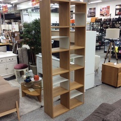 【コの字棚付き】スタッキングシェルフ　無印良品　MUJI　無印　シェルフ　オープン棚　収納棚　  　キャビネット  オーク材の画像