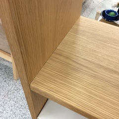 【コの字棚付き】スタッキングシェルフ　無印良品　MUJI　無印　シェルフ　オープン棚　収納棚　  　キャビネット  オーク材の画像